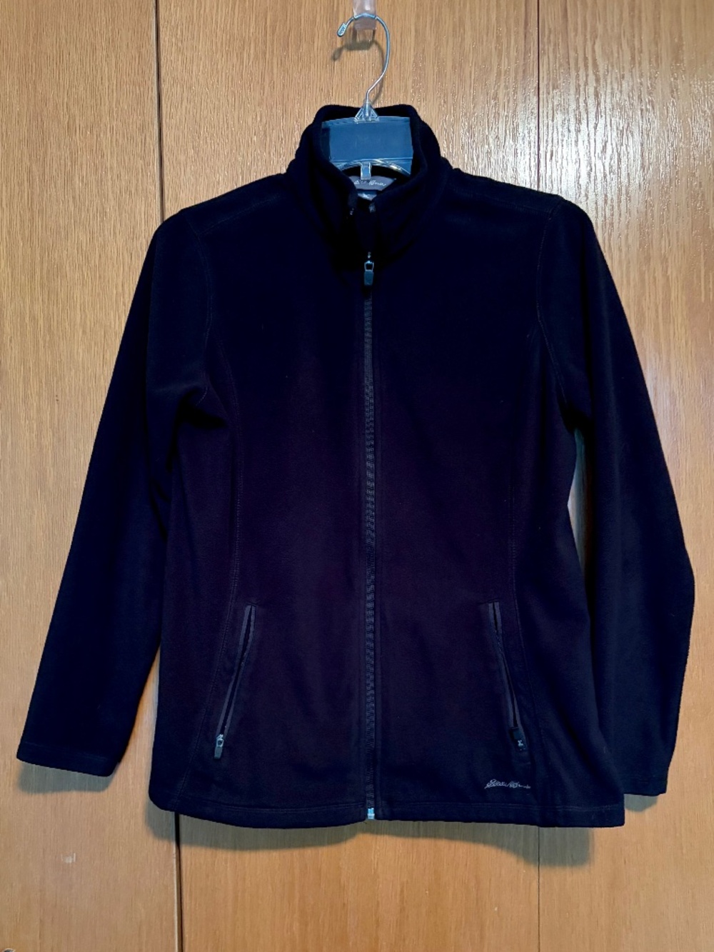 Eddie Bauer Black full zip fleece jacket